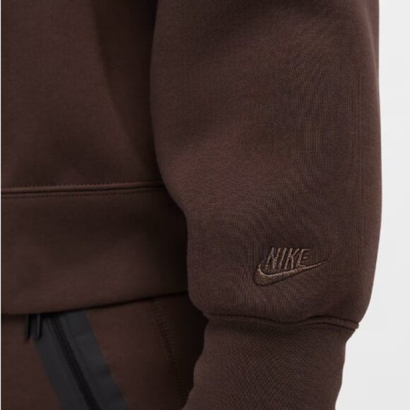 Nike Tech Fleece Half-Zip Oversized Brown FZ7568-237 Men’s Size XS - Picture 4 of 6